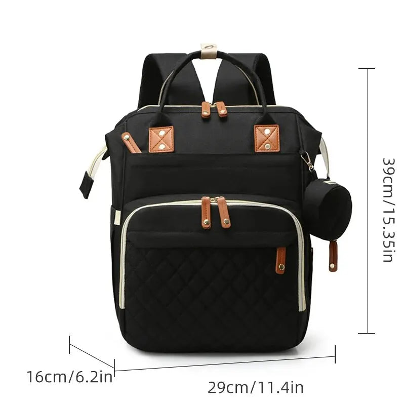 Snugify Fashion Mommy & Baby Diaper Bag Backpack with USB Charging – Stylish & Functional