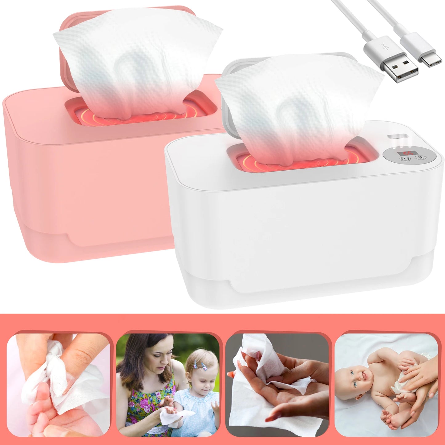 Snugify USB Baby Wipe Warmer – Gentle Warmth for Baby’s Comfort