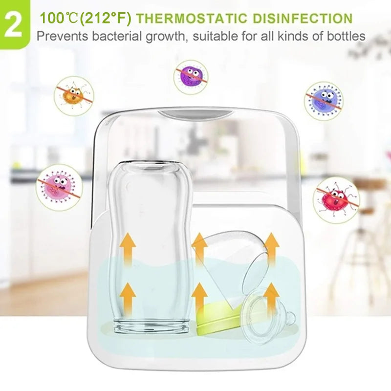 Snugify 2-in-1 Intelligent Baby Bottle Warmer & Sterilizer – Fast, Safe, and Convenient