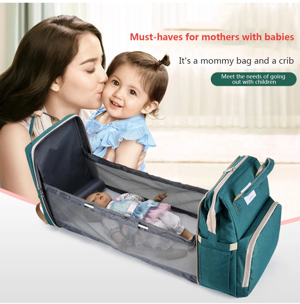 Snugify 2-in-1 Diaper Bag & Portable Crib