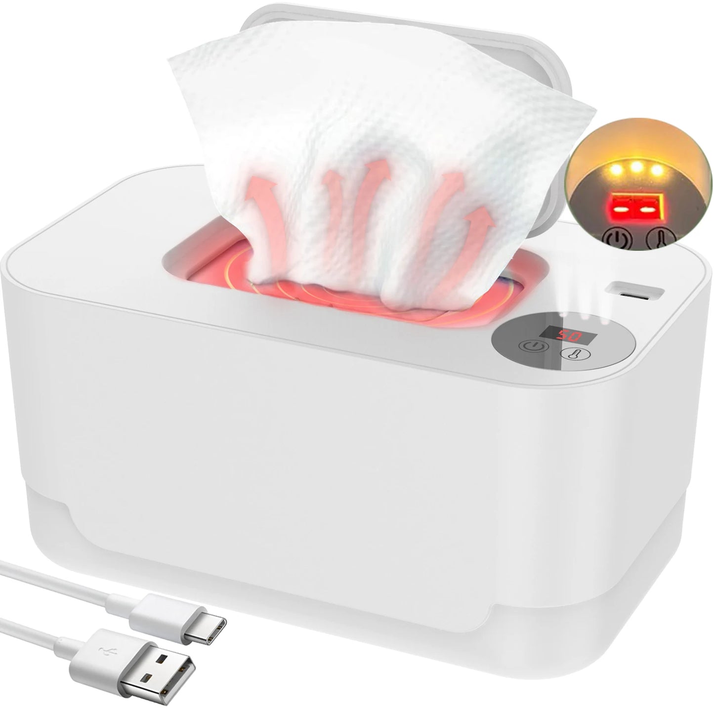 Snugify USB Baby Wipe Warmer – Gentle Warmth for Baby’s Comfort