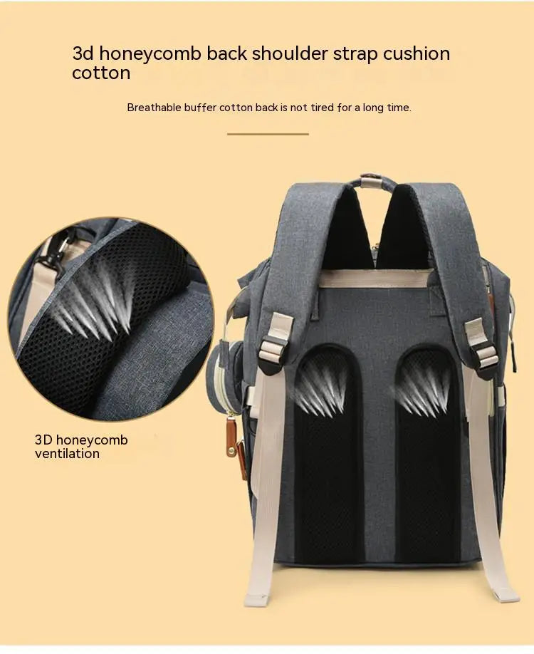 Snugify Fashion Mommy & Baby Diaper Bag Backpack with USB Charging – Stylish & Functional