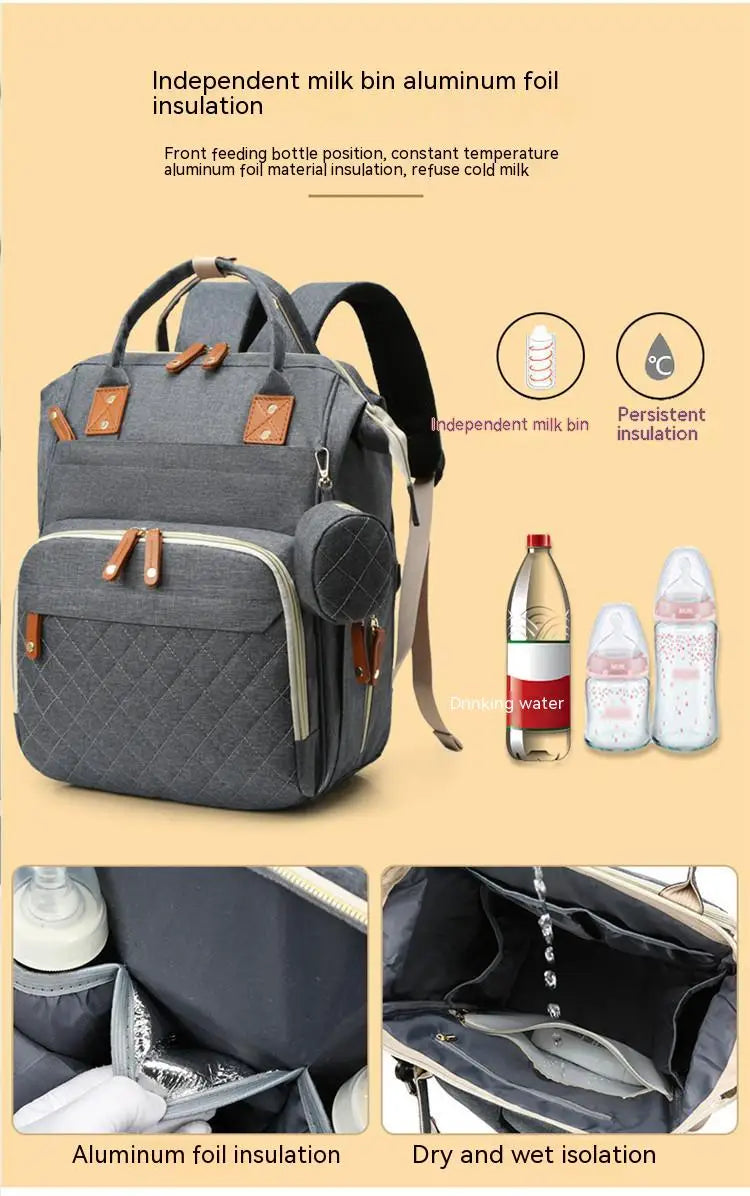 Snugify Fashion Mommy & Baby Diaper Bag Backpack with USB Charging – Stylish & Functional